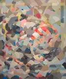 Kate Tucker, Dazzle Camo, 2012, synthetic polymer paint on linen