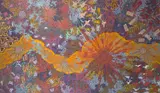 Michelle Possum Nungurrayi, Grandmother's Country and Women's Ceremony, 2020, synthetic polymer paint on Belgian linen