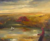 Melissa Egan, Flame Tree, oil on canvas