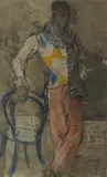 Donald Friend, Negro Wearing a Harlequin Sweater
