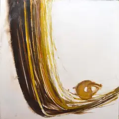 Stanislav Rapotec, Sun in the Valley, 1968, oil on board