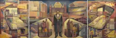 Kenneth Jack, Melbourne, 1957, oil on composition board