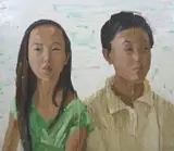 Zhong Chen, Jennifer and Friend, 2008, oil on linen