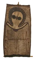 Lily Karadada, Wandjina, c.1988, natural earth pigments on bark