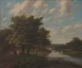 Leon Schulman, Beside the River, oil on canvas