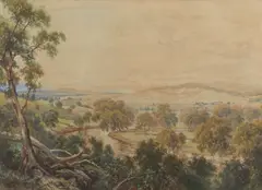 James Alfred Turner, Landscape, 1891, watercolour on paper