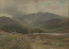 E. Wake Cook, Mountain Landscape, 1880, watercolour on paper