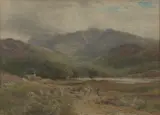 E. Wake Cook, Mountain Landscape, 1880, watercolour on paper