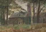 Frederick McCubbin, Church, Gimingham, c.1907, oil on panel