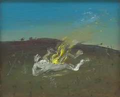 Arthur Boyd, Nebuchadnezzar on Fire Fallen on a Field, c.1966, oil on canvas