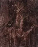 Okapi by Sidney Nolan, c.1963, mixed media on paper on board, sold Nov 2019