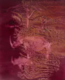 Rhinoceri by Sidney Nolan, c.1963, mixed media on paper on board, sold Nov 2019