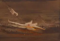 Prometheus by Sidney Nolan, c.1968, mixed media on paper on board, sold Nov 2019