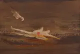 Prometheus by Sidney Nolan, c.1968, mixed media on paper on board, sold Nov 2019