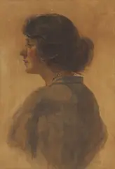 Hugh Ramsay, Portrait of a Woman, 1905, watercolour on paper