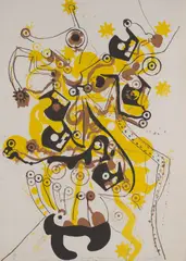 Colin Lanceley, Friendly Mechanism, 1965, lithograph 8/25