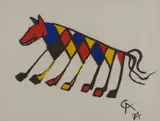 Beastie by Alexander Calder, 1974, lithograph, sold Nov 2019