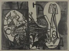 Pablo Picasso, Homards et Poissons (Lobsters and Fish), 1949, lithograph on chamois-coloured vellum 15/50