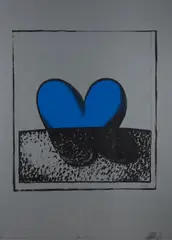 Blue Moon by Martin Sharp, screenprint 1/10, sold Nov 2019