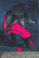 Max Ernst, the Birdman by Martin Sharp, 1967, colour screenprint on silver foil paper, sold Nov 2019