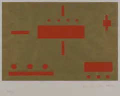 Erich Buchholz, AKKA, 1966/1971, screenprint 78/100