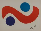 Sky Bird by Alexander Calder, 1974, lithograph, sold Nov 2019