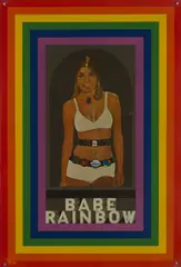 Babe Rainbow by Peter Blake, screenprint in colors on tin, sold Nov 2019