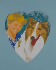Maria Kozic, Perfect Match (Lassie and Timmy), 1984, screenprint 2/5
