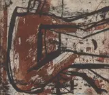 Graham Fransella, Seated Figure, etching 38/75