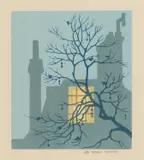 Hall Thorpe, The Attic Window, linocut