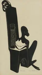 Eric Anchor Thake, Oceana, linocut