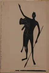 Eric Anchor Thake, Ho Joe!, 1946, linocut