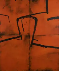 Graham Fransella, Orange Head, 1998, four plate etching A/P