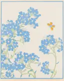 Hall Thorpe, Anchusa, colour woodcut