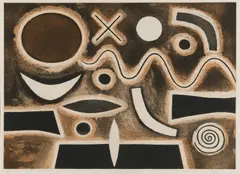 Constellation I by John Coburn, etching 30/50, sold Sep 2019