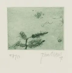 (Spring in the Valley) by John Olsen, 1978, etching 37/50, sold Sep 2019