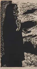 Noel Counihan, A Memory of Italy, linocut A/P edition 50