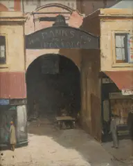 Alexander Colquhoun, John Danks and Son Ironyard, oil on canvas laid on board