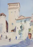 Segovia by Lionel Lindsay, watercolour on paper, sold Sep 2019