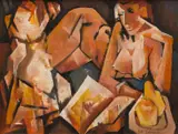 Bill Coleman, Figure and Still Life, oil on board