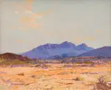 Rubery Bennett, Mount Sonder, oil on canvas
