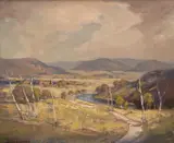 James Ranalph Jackson, Victorian Landscape, oil on canvas