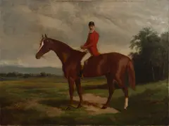Frederick Woodhouse, (Red Coat Rider), 1897, oil on canvas