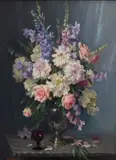 Ernest Buckmaster, Still Life, oil on canvas