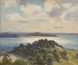 James Ranalph Jackson, Evening Fairy Bowers, Manly, oil on canvasboard