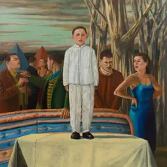 Graeme Drendel, Preparation of the Page, 1999, oil on linen