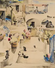 Mary Mercer, Morrocco, watercolour on paper