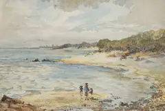 Green's Point, Brighton by Elizabeth Parsons, 1885, watercolour on paper, sold Oct 2019