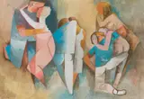 Dorothy Braund, Figures Embracing