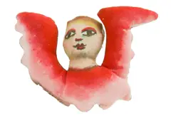 Angel by Mirka Mora, hand painted soft sculpture, sold Oct 2019